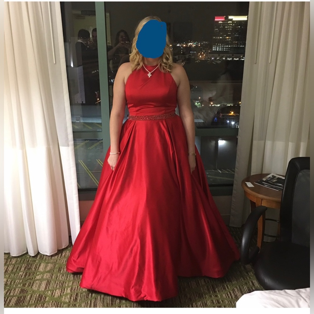 Red Formal Ball Gown